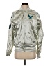 Assorted Brands 100% Nylon Metallic Silver Jacket Size S - photo 1