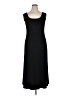Connected Apparel Solid Black Casual Dress Size 14 - photo 1