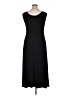 Connected Apparel Solid Black Casual Dress Size 14 - photo 2