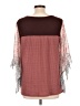 Unbranded 100% Polyester Burgundy 3/4 Sleeve Blouse Size L - photo 2