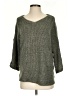 She + Sky Metallic Green Pullover Sweater Size S - photo 1