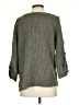 She + Sky Metallic Green Pullover Sweater Size S - photo 2