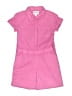 Lands' End 100% Cotton Solid Pink Romper Size 14 - photo 1