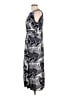 Perceptions Graphic Gray Casual Dress Size L - photo 5