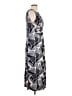 Perceptions Graphic Gray Casual Dress Size L - photo 4