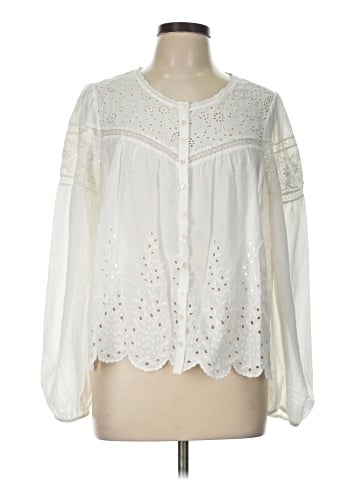 LoveShackFancy Long Sleeve Blouse (view 1)