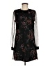 Bebop 100% Polyester Floral Black Cocktail Dress Size M - photo 1