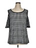 Susan Graver Black 3/4 Sleeve Blouse Size 1X - photo 1