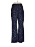 Pink Rose Stars Blue Casual Pants Size L - photo 1