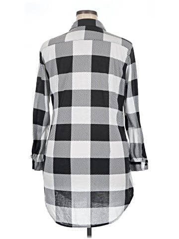 White Mark Long Sleeve Button-Down Shirt (view 2)