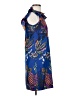 J.Crew 100% Polyester Tropical Blue Casual Dress Size 0 - photo 4