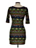 Assorted Brands Print Green Casual Dress Size L - photo 2