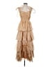 Lulus 100% Polyester Tan Cocktail Dress Size S - photo 1