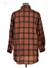 Unbranded 100% Polyester Plaid Brown 3/4 Sleeve Blouse Size XL - photo 2