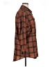 Unbranded 100% Polyester Plaid Brown 3/4 Sleeve Blouse Size XL - photo 4