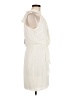 Halston 100% Polyester Solid Ivory Cocktail Dress Size 6 - photo 4