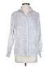 Grayson 100% Linen Polka Dots Silver Long Sleeve Blouse Size XS (1) - photo 1