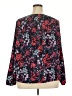 D&Co. Floral Black Long Sleeve Blouse Size 2X - photo 2