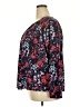 D&Co. Floral Black Long Sleeve Blouse Size 2X - photo 5