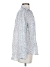 Grayson 100% Linen Polka Dots Silver Long Sleeve Blouse Size XS (1) - photo 4