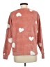 Ann Taylor LOFT 100% Polyester Hearts Pink Sweatshirt Size M - photo 2