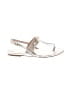 Stuart Weitzman 100% Leather Silver Sandals Size 8 - photo 1