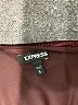 Express Polka Dots Color Block Solid Burgundy Cocktail Dress Size S - photo 7