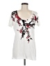 Assorted Brands 100% Cotton Floral White Short Sleeve T-Shirt Size M - photo 1
