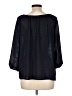 AB Studio 100% Polyester Black 3/4 Sleeve Blouse Size L - photo 2