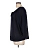 AB Studio 100% Polyester Black 3/4 Sleeve Blouse Size L - photo 5