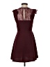 BCBGeneration 100% Polyester Hearts Burgundy Cocktail Dress Size 2 - photo 2