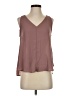 Elodie 100% Polyester Brown Sleeveless Blouse Size S - photo 1