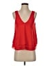 Parker 100% Polyester Red Sleeveless Blouse Size S - photo 1