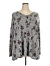 Lane Bryant Floral Gray Pullover Sweater Size 22 - photo 1