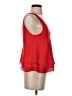 Parker 100% Polyester Red Sleeveless Blouse Size S - photo 4