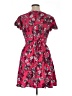 Torrid 100% Rayon Floral Red Casual Dress Size 1X Plus (1) - photo 2