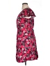 Torrid 100% Rayon Floral Red Casual Dress Size 1X Plus (1) - photo 5