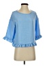 Shein 100% Polyester Blue 3/4 Sleeve Blouse Size S - photo 1