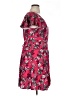 Torrid 100% Rayon Floral Red Casual Dress Size 1X Plus (1) - photo 4