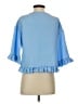 Shein 100% Polyester Blue 3/4 Sleeve Blouse Size S - photo 2