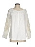 Gibson Latimer 100% Cotton Ivory Long Sleeve Blouse Size M - photo 1