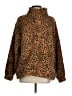 Crown & Ivy 100% Polyester Animal Print Brown Pullover Sweater Size M - photo 1