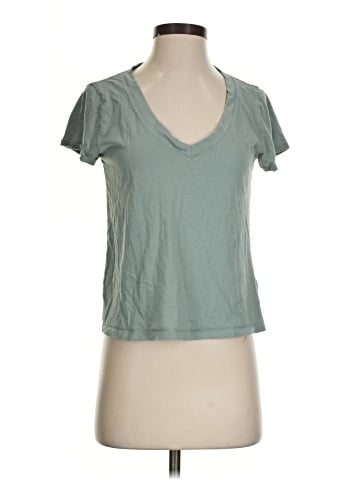 Madewell Softfade Cotton V-Neck Crop Tee (view 1)
