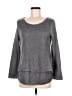 Cherish Metallic Gray Pullover Sweater Size M - photo 1