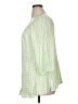 Torrid Checkered-gingham Green 3/4 Sleeve Blouse Size 1X Plus (1) - photo 5