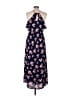 Lush 100% Polyester Floral Blue Casual Dress Size M - photo 2