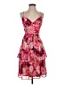 Crystal Doll 100% Polyester Floral Pink Cocktail Dress Size 5 - photo 1