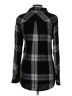 Rails 100% Rayon Plaid Black Long Sleeve Button-Down Shirt Size L - photo 2