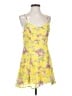 Lucca Couture 100% Polyester Floral Yellow Casual Dress Size S - photo 1