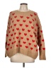 Vince Camuto Hearts Tan Pullover Sweater Size L - photo 1